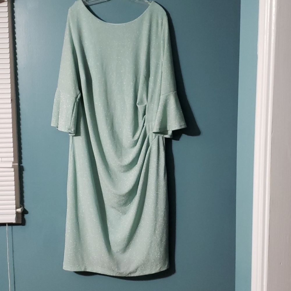 Sparkling dress with side ruching